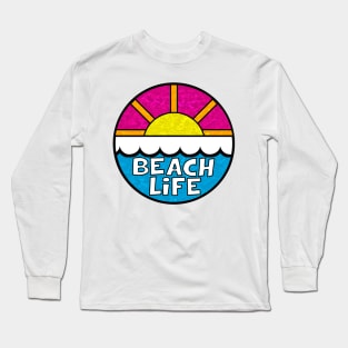 Beach Life Tropical Ocean Beaches Surfing Surf Atlantic Pacific Long Sleeve T-Shirt